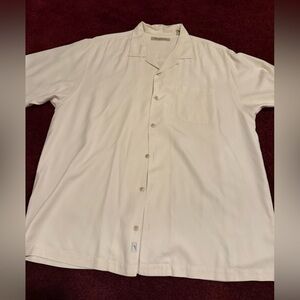 Tommy Bahama 100% Silk Shirt Mens XL  Short Sleeve Relaxed Button Up